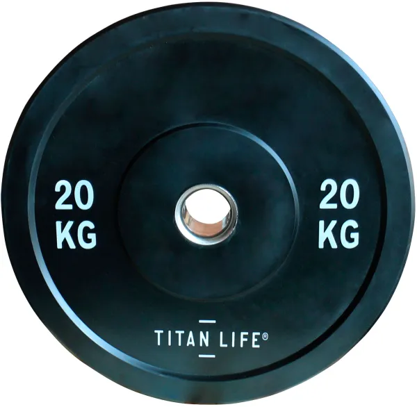 Titan Life Rubber Bumper Plate 20 kg Vektskive